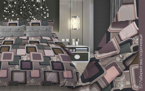 КПБ Бязь Гост Арт. 157-1 лабиринт (пл. 140 г/м)